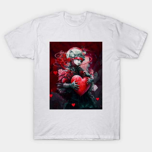 Valentine 2053 No. 1: Futuristic Valentine's Day T-Shirt by Puff Sumo